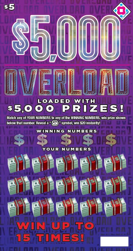 $5,000 Overload | DC Lottery