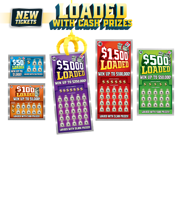 Loaded with Cash Scratcher Ticket Images