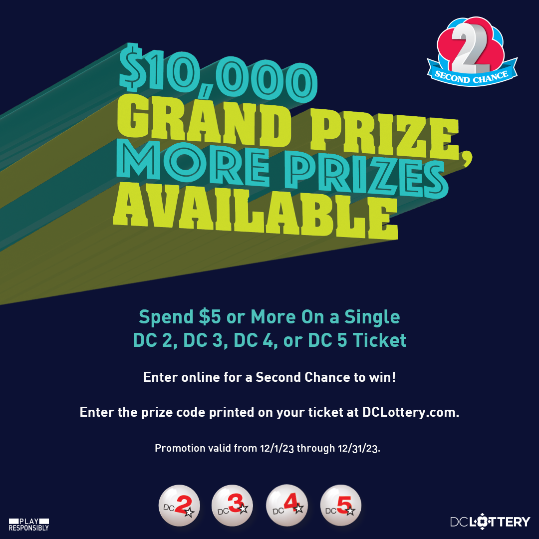 DC Lucky Numbers 2nd Chance contest