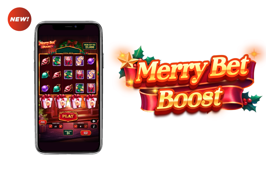 DC iLottery e-Instant, Merry Bet Boost Shown on mobile device