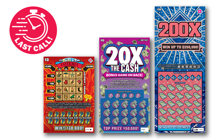 DC Lottery Last Call Scratchers