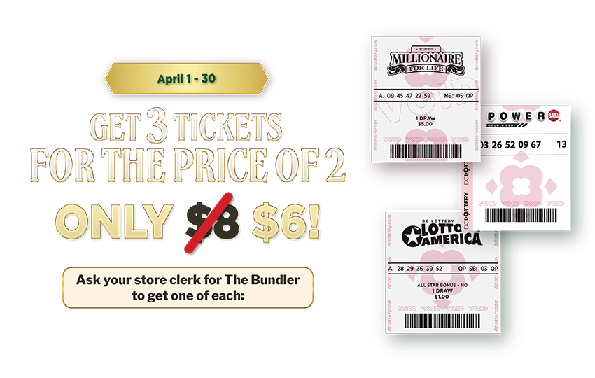 Image with text and DC Lottery tickets