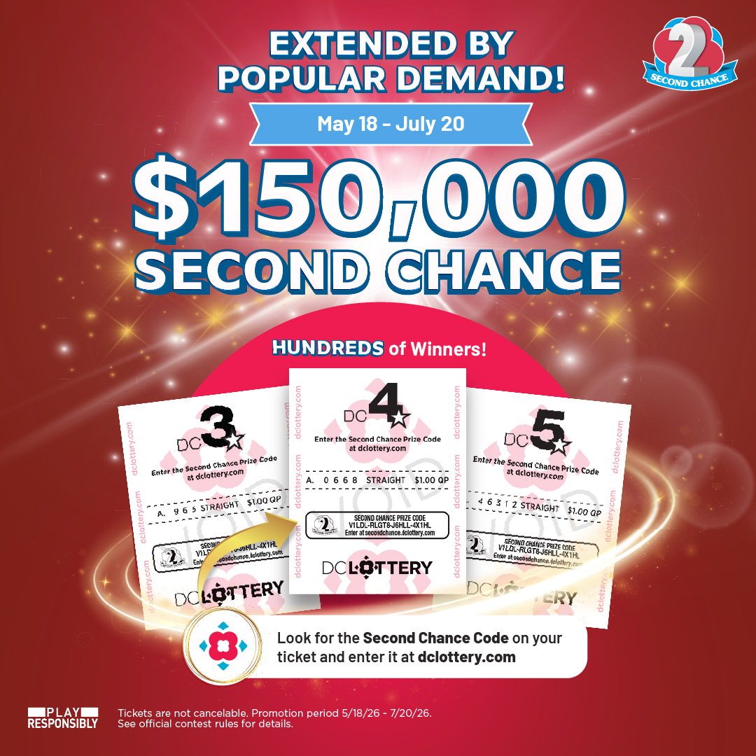 DC Numbers Second Chance Contest 