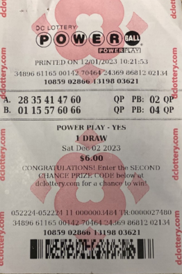 $2M Powerball Winning Ticket