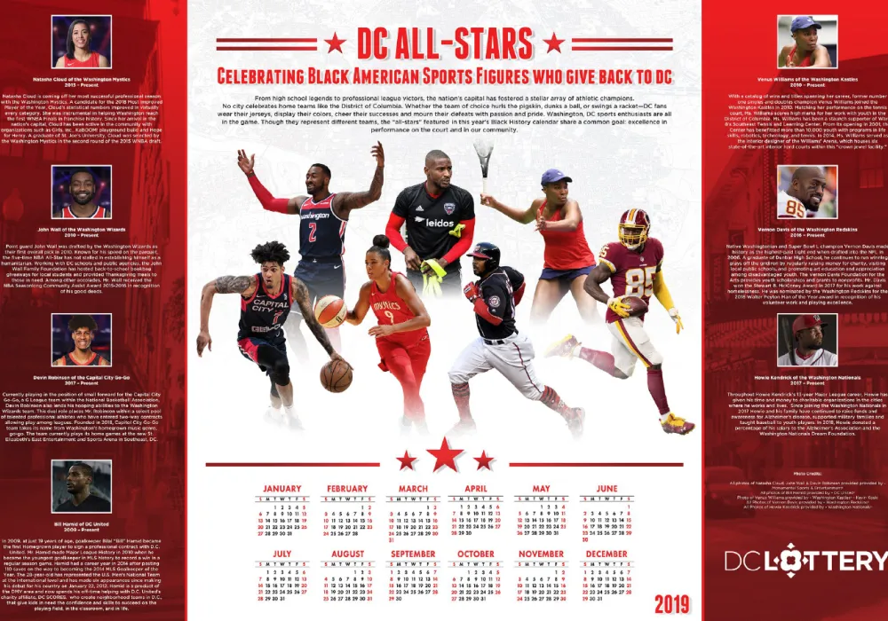 2019 Black History Month Poster: DC All Stars