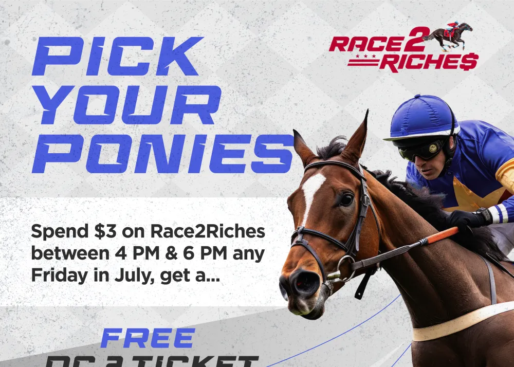 Race2Riches Free ticket promotion