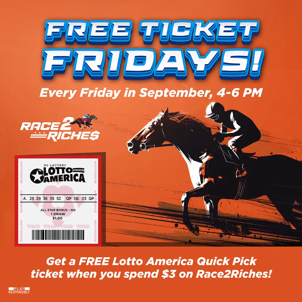 Get a FREE Lotto America ticket every Friday this September.
