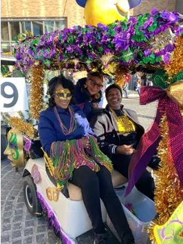Mardi Gras 2020 Event - People on Float