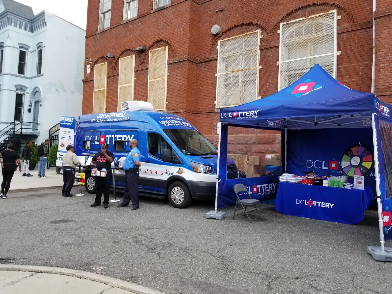 lucky lottery mobile and dc lottery tent