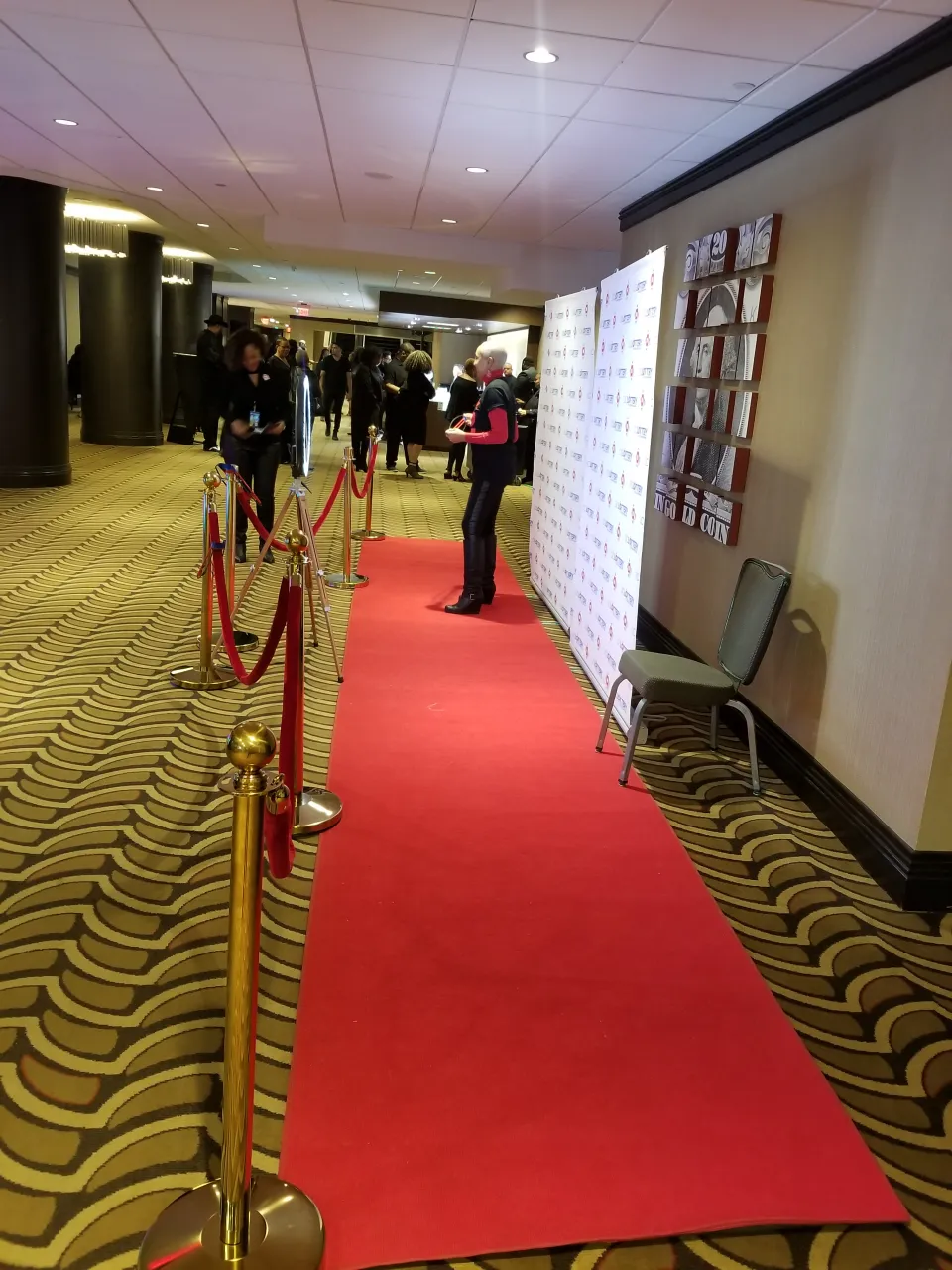 Red carpet and photo booth