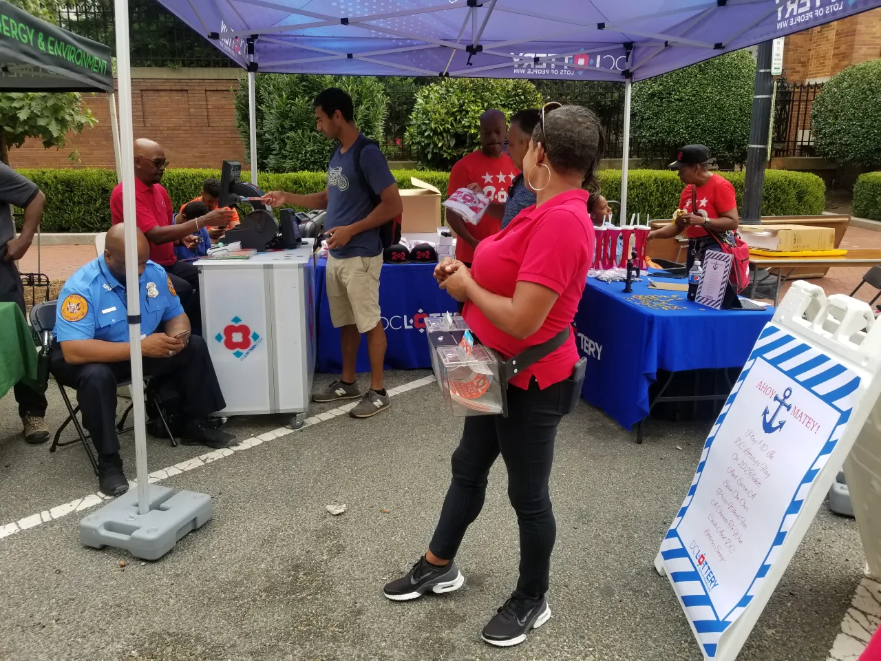 DC Lottery tent