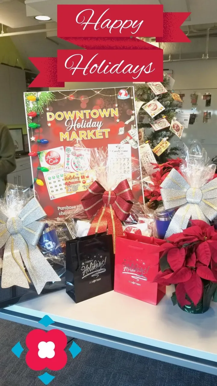 DC Lottery ticket bundle bags and gift baskets